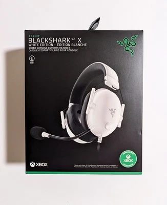 Razer Blackshark V2 X Black Over the Ear Gaming Headset | White | New - Image 1 of 4