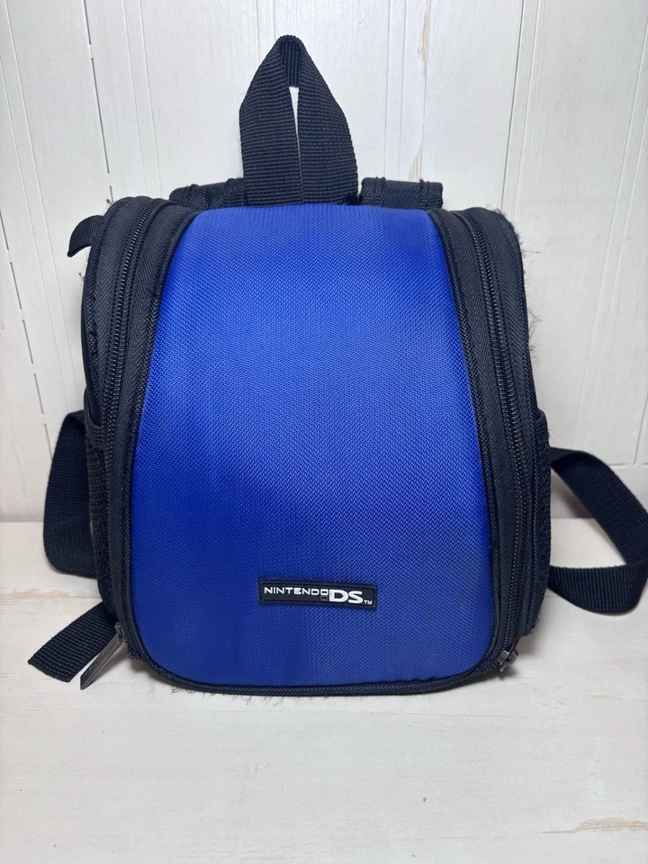 Nintendo Mini Backpack Gameboy DS Carrying Bag Carrying Case Blue 2DS 3DS - Image 1 of 4