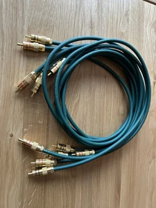 3 pairs - Chord Company Cobra 2 RCA Interconnects Phono Stereo Cable - Picture 1 of 3
