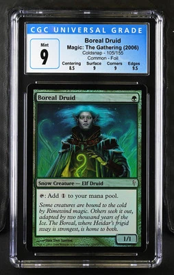 BOREAL DRUID Coldsnap Foil C CGC 9 MTG [Nostalgium] - Image 1 of 2