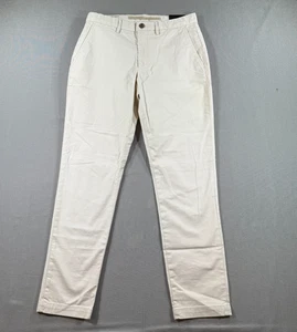 NWT Banana Republic Lived In Chino Pants Mens 30x30 Beige Khaki Slim Fit - Picture 1 of 9