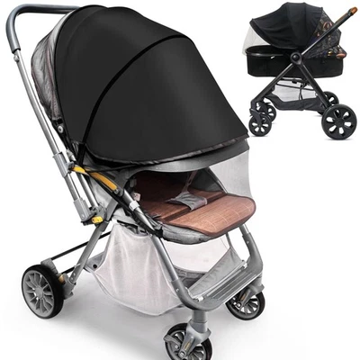 Baby Mosquito Net for Stroller Sun Shade, 2-in-1 Stroller Cover for Sun Protecti - Image 1 of 4