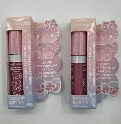 Sombra de ojos líquida Wet n Wild x HELLO KITTY 50 aniversario (2) NUEVA EN CAJA Foto 1 de 4