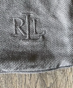 Funda de almohada de algodón gris monograma Lauren Ralph Lauren LRL - Imagen 1 de 9