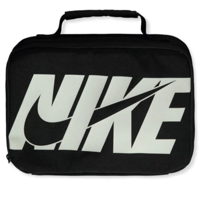 NWT Nike Lunch Box Black White Logo Kids Adult Insulated Tote Bag Box thermal - Image 1 of 4