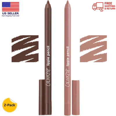 Lote de 2: Lápiz Lippie COLOURPOP en Ashton & Pitch Tamaño Completo - Nueva Caja Dañada Foto 1 de 4