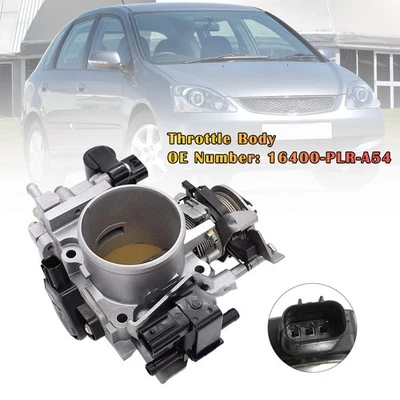 16400-PLR-A54 Throttle Body For 2001-2005 Honda Civic 4AT CVT 1.7L H0 Foto 1 de 4