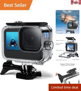 60M Waterproof Housing Case for GoPro Hero 9-13 - For Stunning Underwater Shots - Photo 1 sur 9