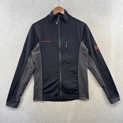 Mammut Jacket Mens Medium Slim Black Full Zip Compression Lightweight Pocket - Image 1 of 4
