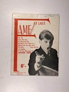 Georgie Fame Partition À La Fin Livre De Musique Vintage Environ Années 1960 - Picture 1 of 11