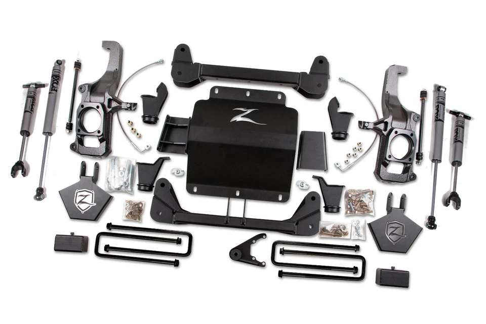 Zone Offroad 5" Lift Kit with FOX Shocks for 11-19 Silverado Sierra 2500HD 4WD Foto 1 de 4