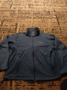 Columbia Women's Benton Springs Blue Fleece Outdoor Full Zip Jacket Size Large - Picture 1 of 12