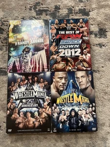 WWE DVD Lot Wrestle Mania 25th Anniversary Smack Down 2012 Randy Savage Preowned - Picture 1 of 10