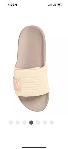Sandalo donna Nike Offcourt Adjust taglia 8 slide avorio corallo
