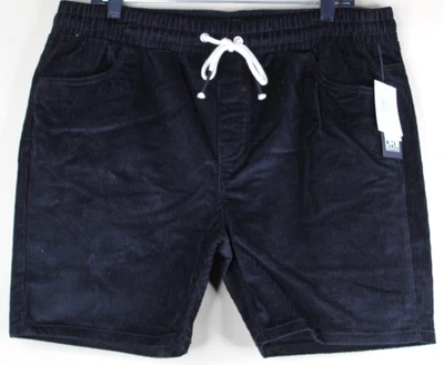 Pantalones Cortos Dr Essentials de Pana para Hombres Negros con Cordón Talla L Foto 1 de 4