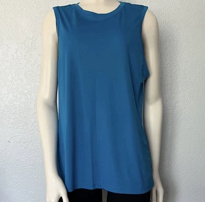 Camiseta sin mangas RBX para mujer camiseta de entrenamiento azul talla XL ropa deportiva Foto 1 de 4