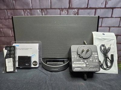 🔊Bose SoundDock Portátil con Bluetooth, 3,5 mm a C, Control Remoto y Cargador Probado👍 Foto 1 de 4