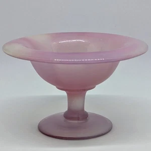 Vintage Frosted Pink Fade Depression Glass Footed Sherbet Dessert Cup - Picture 1 of 7