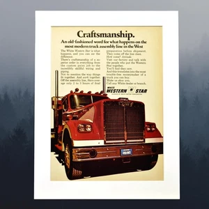 White Western Star Trucks 1971 anuncio 10 x 13 - Imagen 1 de 2