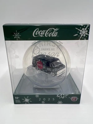 2025 M2 Machines Coca Cola Holiday Christmas Ornaments 1971 Chevrolet Van Dark G - Image 1 of 4
