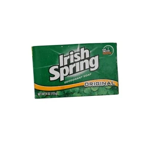 Irish Spring Deodorant Bar Soap Original Bath Size 4 oz. NEW Clean & Fresh Green - Picture 1 of 3
