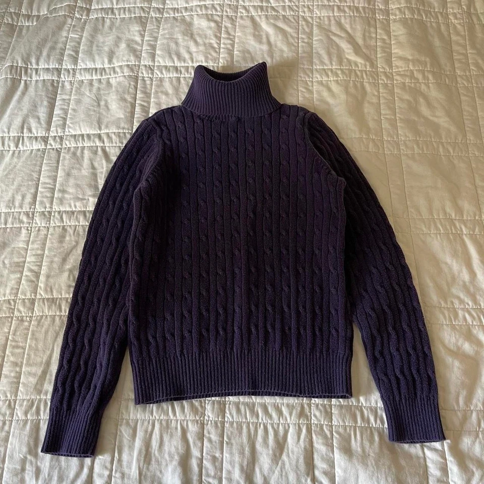 st johns bay Y2k темно фиолетовый вязаный свитер sz med академия гранж  - Изображение 1 из 4