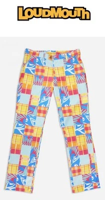 Pantalones de golf Loudmouth Heritage COMO NUEVOS JULEP 30x30 a cuadros madras sin arrugas Foto 1 de 3