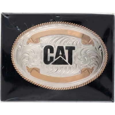 Nuevo Caterpillar Cat Construcción Tractor Topadora Bulldozer Operador Hebilla de Cinturón Foto 1 de 4