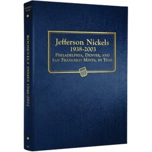 Jefferson Nickel Album | 1938-2003 | Whitman Classic | P-D-S Mints - Picture 1 of 1