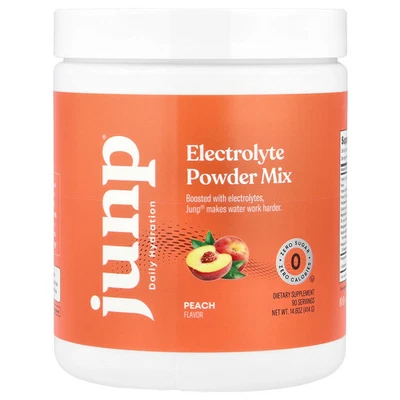 电解质混合粉,桃子,14.6 盎司 (414 克) — 第 1/2 张图片