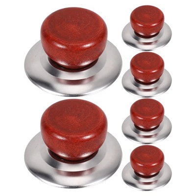 6pcs Small Pot Lid Knobs Universal Cookware Lid Handles Replacement - Image 1 of 4