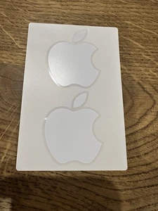 New Genuine Apple Logo Sticker twin pack  - Picture 1 of 1