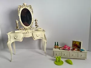 Vintage Barbie 1963 Susy Goose Vanity With Mirror, Under Bed Chest and MORE! - Picture 1 of 12
