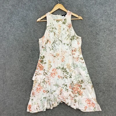 Платье Piper женское 14 цветочный льняной смеси без рукавов вечеринки 21108 - Изображение 1 из 4