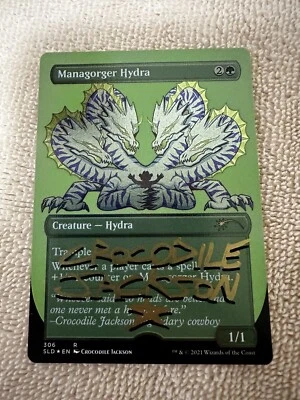 MTG Magic Managorger Hydra FOIL 1 Signed Proof Secret Lair SLD Crocodile Jackson - Image 1 of 2