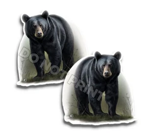 Pegatinas de vinilo OSO NATURALEZA NEGRA excelentes calcomanías de animales al aire libre c35002 paquete de 2 - Imagen 1 de 2