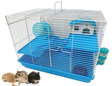 Hamster Habitat Cage 3-Levels Home House Running Wheel Rodent Gerbil Mouse Mice