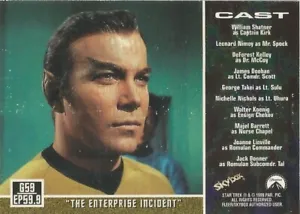 Star Trek Original Series Season 3: G59 "Enterprise Incident" Gold Plaque Card - Picture 1 of 1