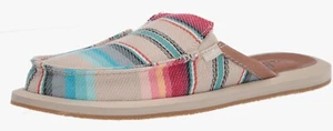 Sanuk Shoes You Got My Back Baja Blanket Stripe Mules Slip-On Women’s Size 9 - Picture 1 of 9