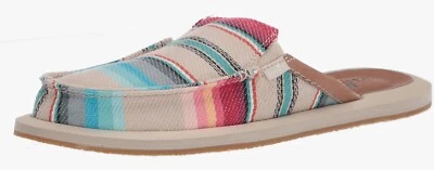 Sanuk Zapatos You Got My Back Baja Manta Rayas Mules Sin Cordones Para Mujer Talla 9 Foto 1 de 4