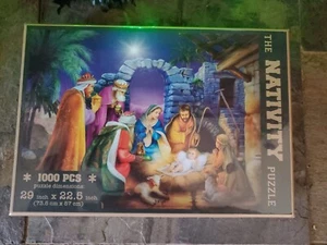 Nativity Puzzle 1000 PIECE Gemstone NIB - Picture 1 of 10