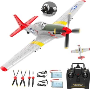 VOLANTEXRC 4-CH RC Plane for Adult,RTF, P51Mustang ,X-Pilot Stabilization,RTF - Picture 1 of 8