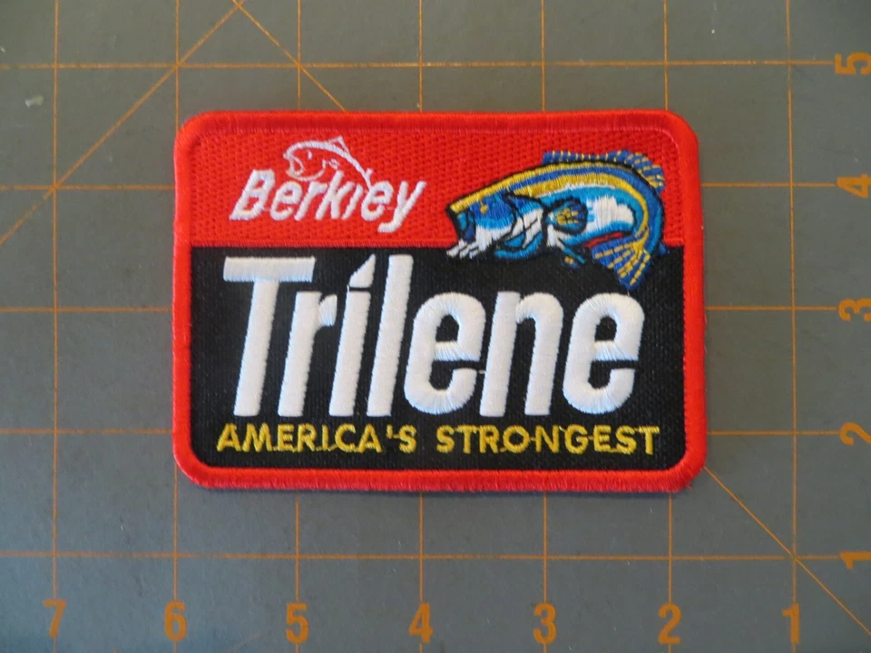 Новая рыболовная нашивка - Berkley Trilene America's Strongest - 4 1/4 x 3 дюйма - Изображение 1 из 1