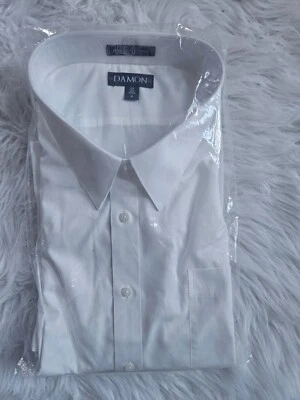Lote #34 Camisa Social Masculina Meia Manga TAMANHO 22 REGULAR DAMON (NOVA) - Imagem 1 de 4