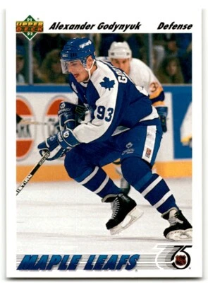 1991-92 Upper Deck Alexander Godynyuk Rookie Toronto Maple Leafs #466 - Image 1 of 2
