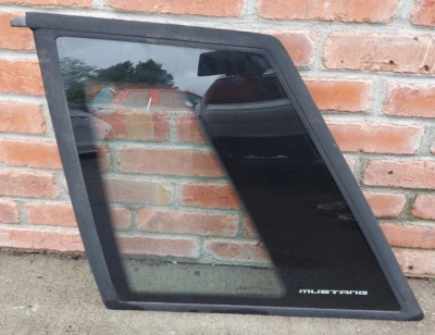 1987-1993 Ford Mustang Coupe driver entalhe esquerdo quarto de vidro fabricante de equipamento original - Imagem 1 de 4