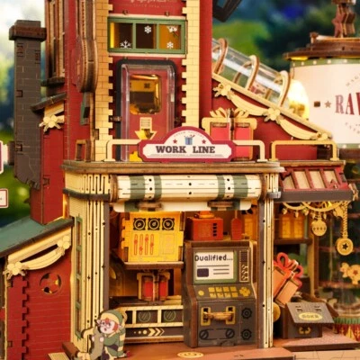 ROBOTIME 3D Puzzle Dream Gift Factory Music Box Toy Kits Jigsaw Puzzle Xmas Gift - image 1 of 4