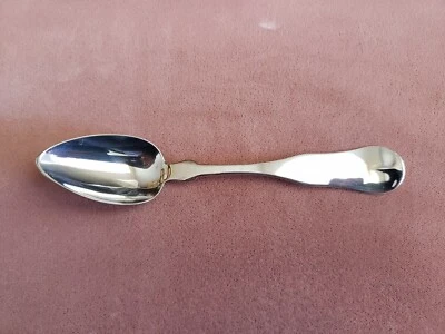 ANTIQUE COLLECTABLE 6" * N. HARDING & CO * COIN SILVER (90%) TEA SPOON - MONO - Image 1 of 4