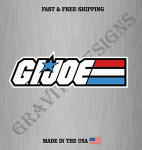 G.I. JOE VINYL DECAL STICKER CAR TRUCK WINDOW BUMPER GARAGE 4MIL BUBBLE FREE - Picture 1 of 2
