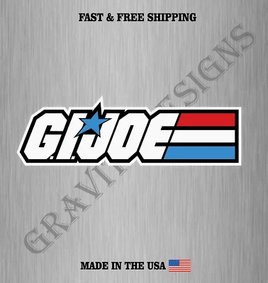 G.I. JOE VINYL DECAL STICKER CAR TRUCK WINDOW BUMPER GARAGE 4MIL BUBBLE FREE Foto 1 de 2